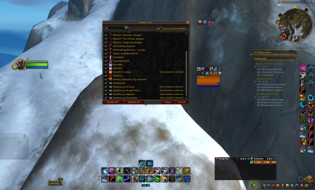 Interface Guide World of Warcraft all versions