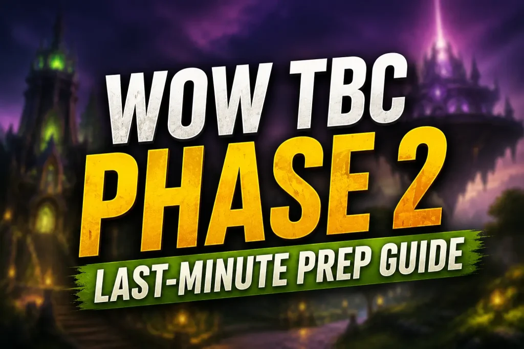 WoW TBC Phase 2 Prep Guide: Last-Minute Strategy, Gear, and Gold Tips