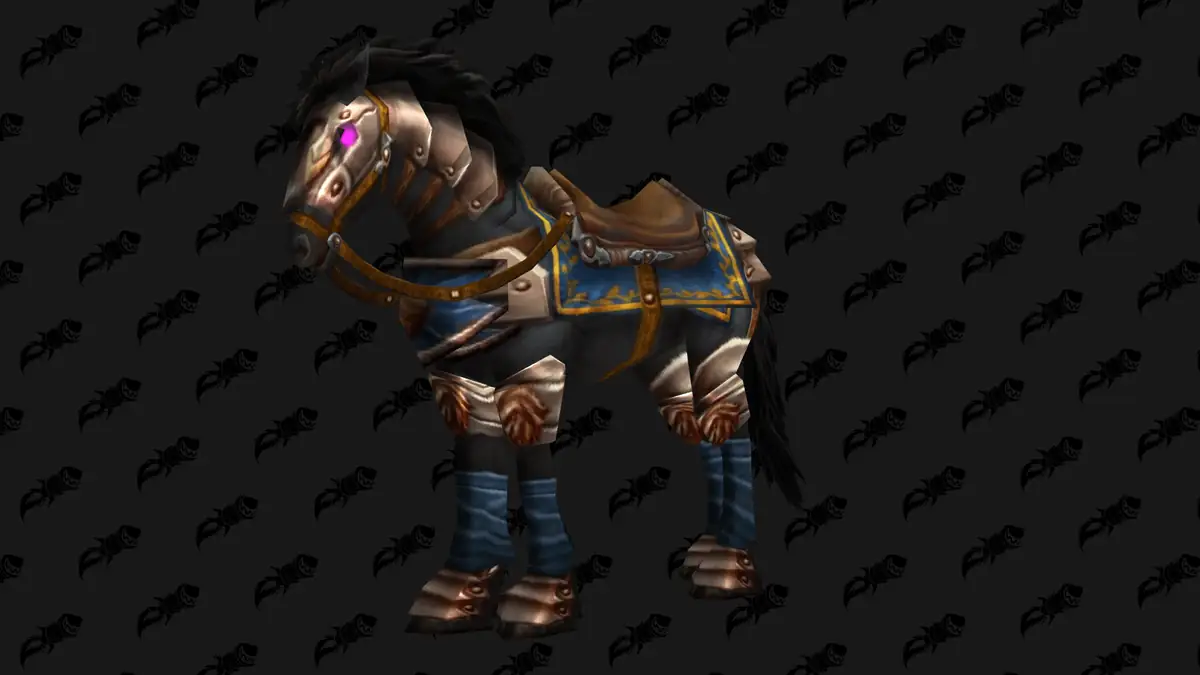 Black War Steed Bridle mount in WoW Forever