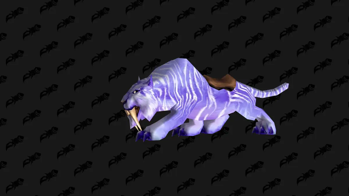Reins of the Winterspring Frostsaber mount in WoW Forever
