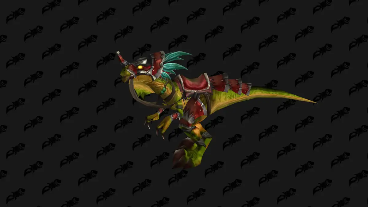 Swift Razzashi Raptor mount in WoW Forever